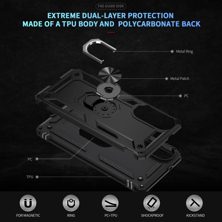 Shockproof Case with 360° Rotating Ring for Samsung S24/S25