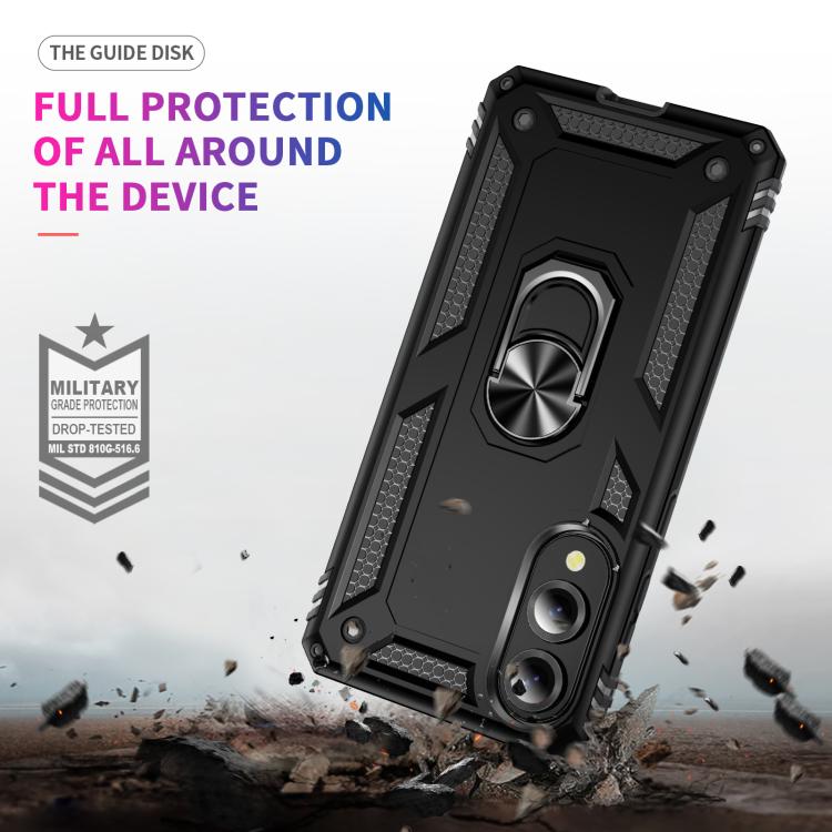 Shockproof Case with 360° Rotating Ring for Samsung S24/S25
