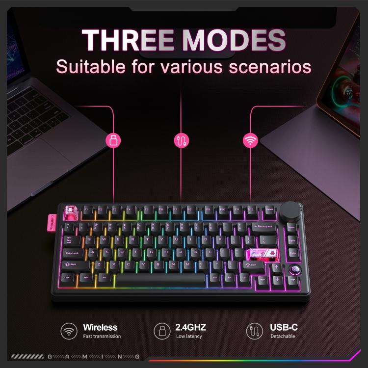 ONIKUMA MT706 Tri-Mode Mechanical Keyboard