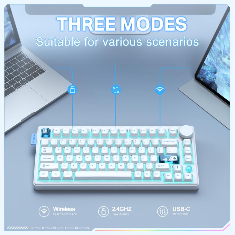 ONIKUMA MT706 Tri-Mode Mechanical Keyboard