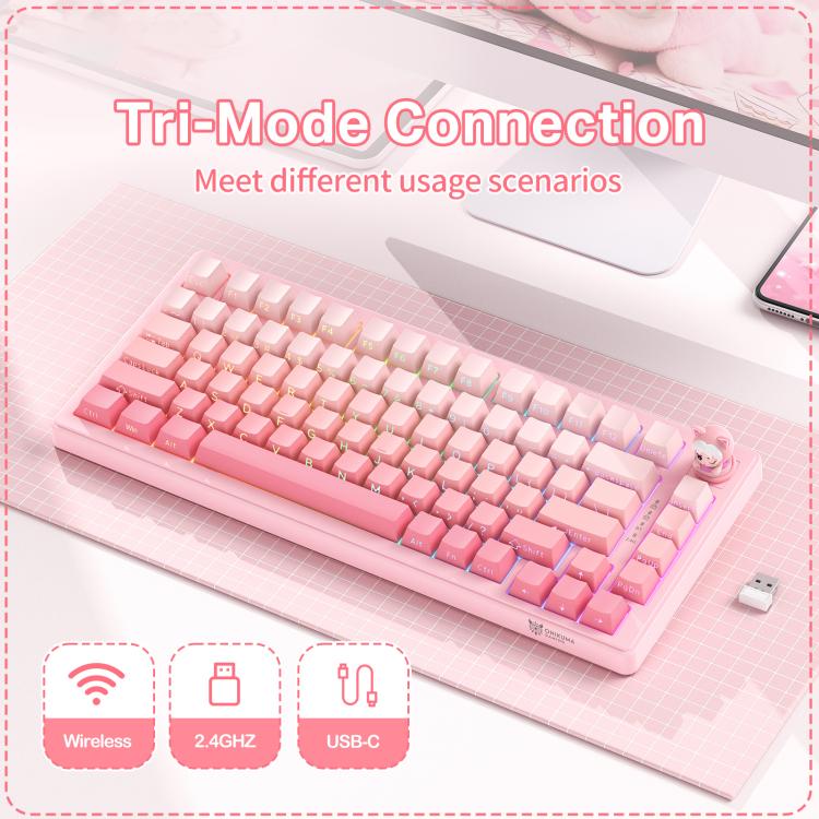 ONIKUMA MT707 RGB Tri-mode Mechanical Gaming Keyboard