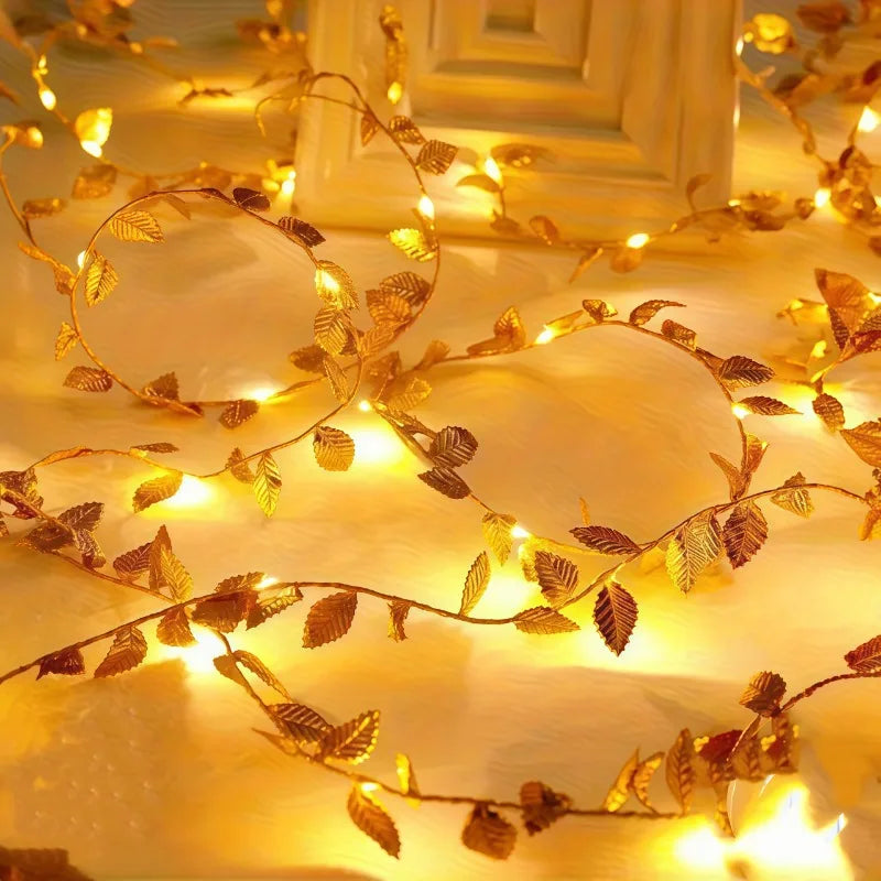 LED Leaf String Lights