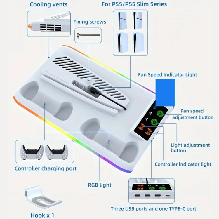 PS5 Slim Cooling Bracket Organiser