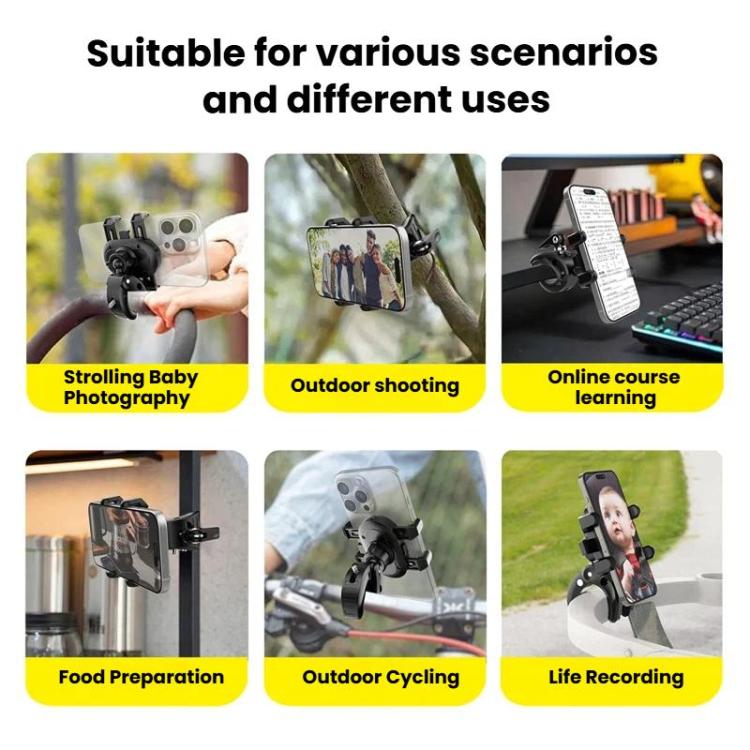 Phone Holder With Secure Clamp