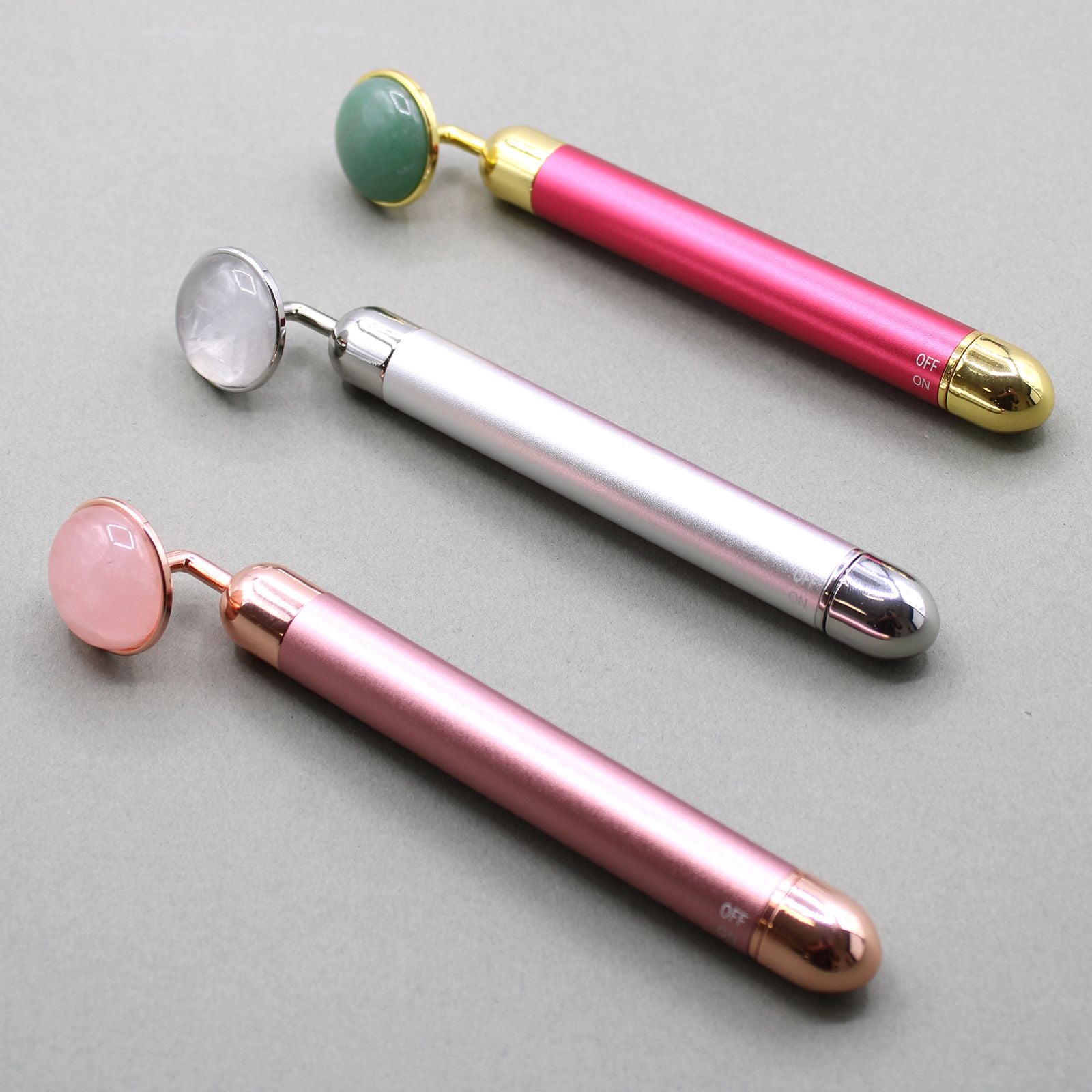 Gemstone Vibration Massage Tool - Rose Quartz