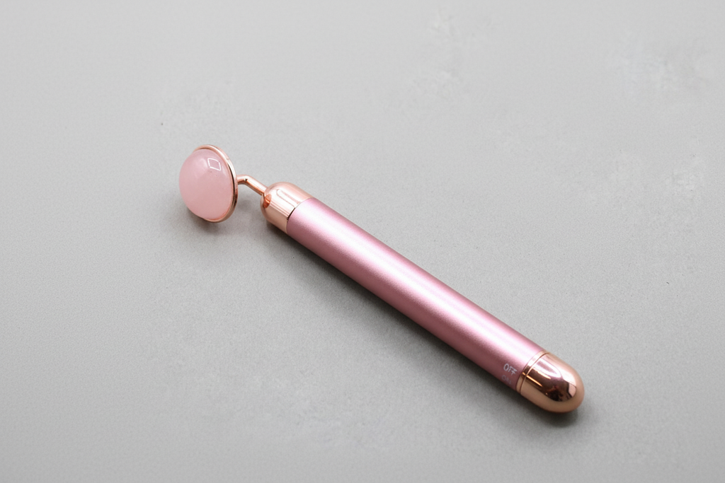 Gemstone Vibration Massage Tool - Rose Quartz