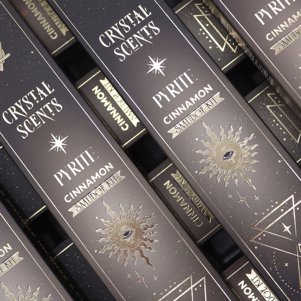 Crystal Scents Smudge Incense - Pyrite & Cinnamon