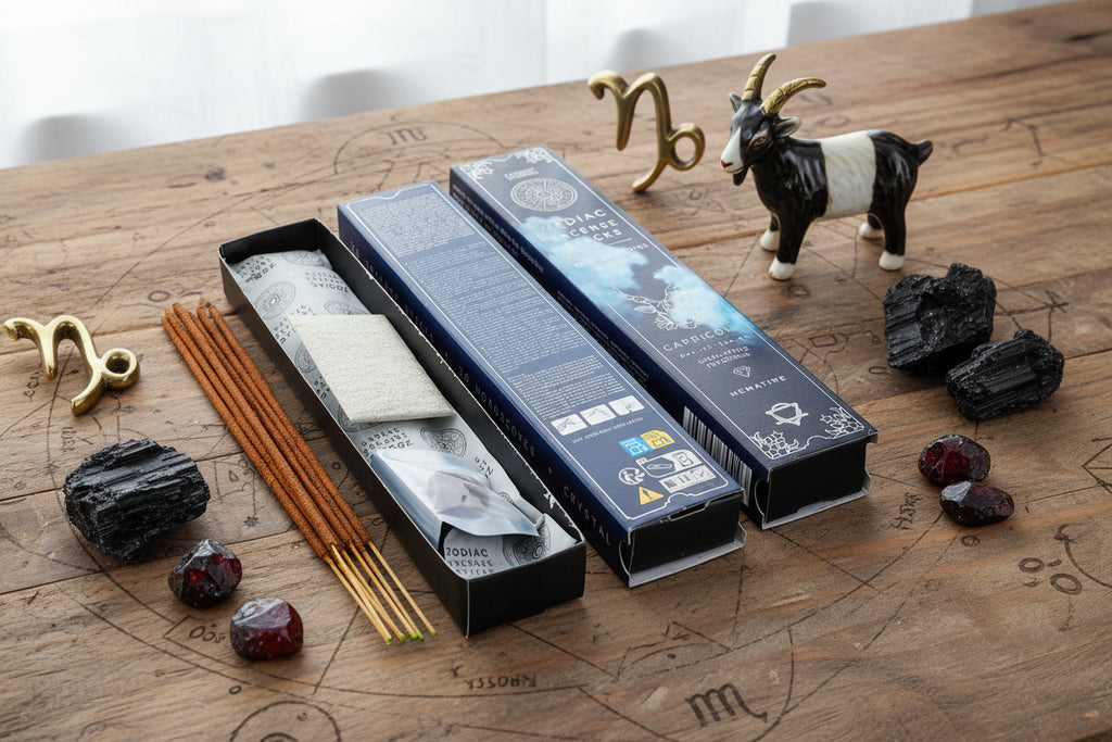 Incense & Gemstone Zodiac Gift Set -  Capricorn