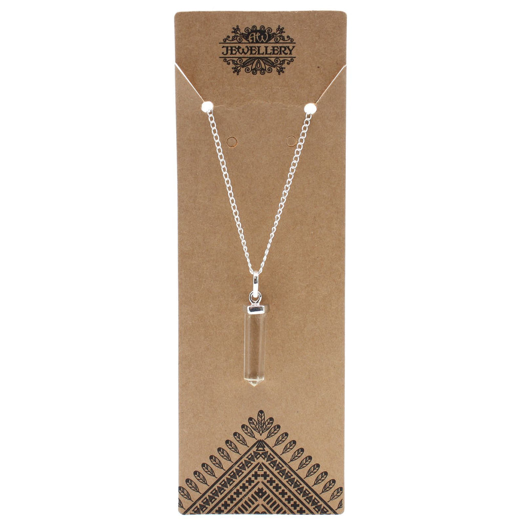 Classic Point Necklace - Clear Quartz