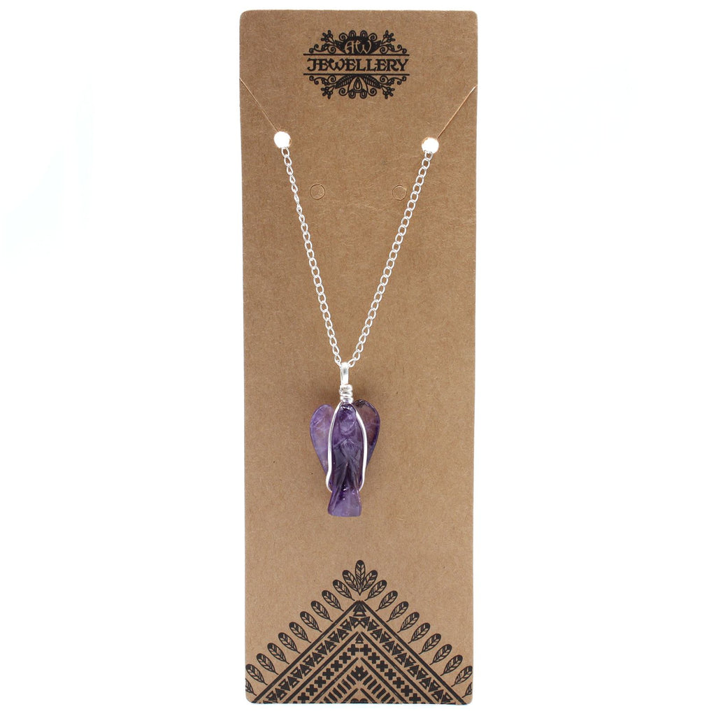 Guardian Angel Necklace - Amethyst