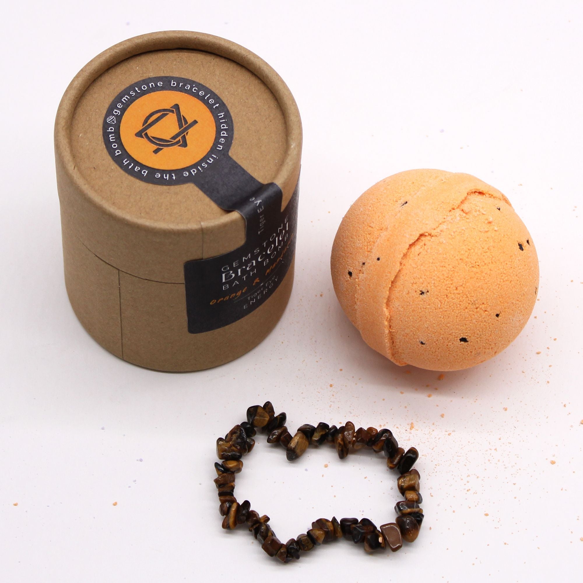 Gemstone Bracelet Bath Bomb - Tigers Eye