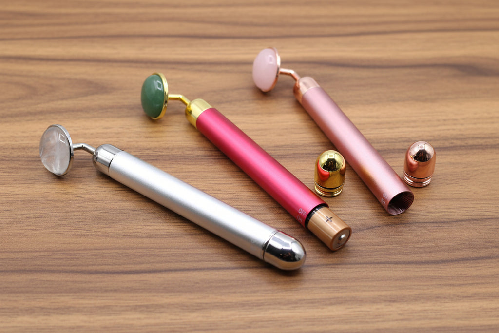 Gemstone Vibration Massage Tool - Rose Quartz
