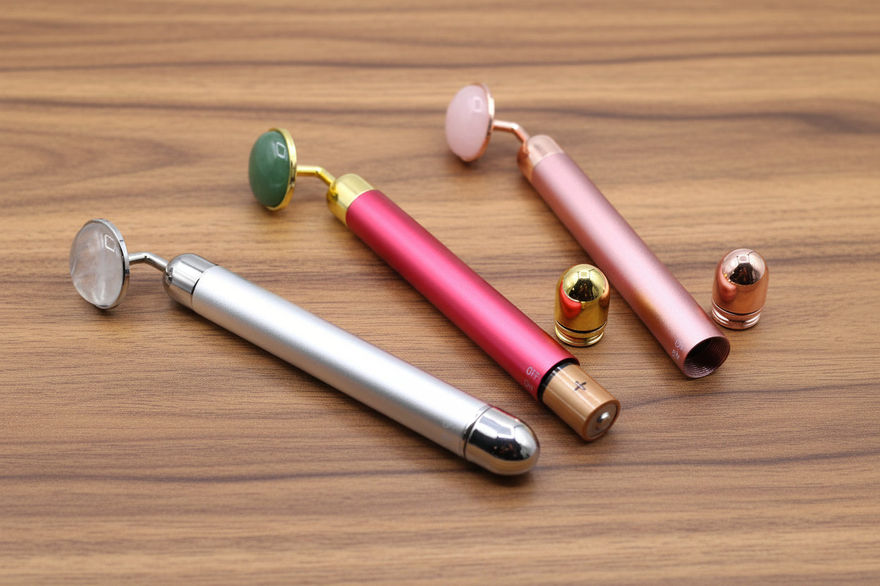 Gemstone Vibration Massage Tool - Rose Quartz