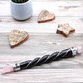 Twisted Healing Wand - Rose Quartz