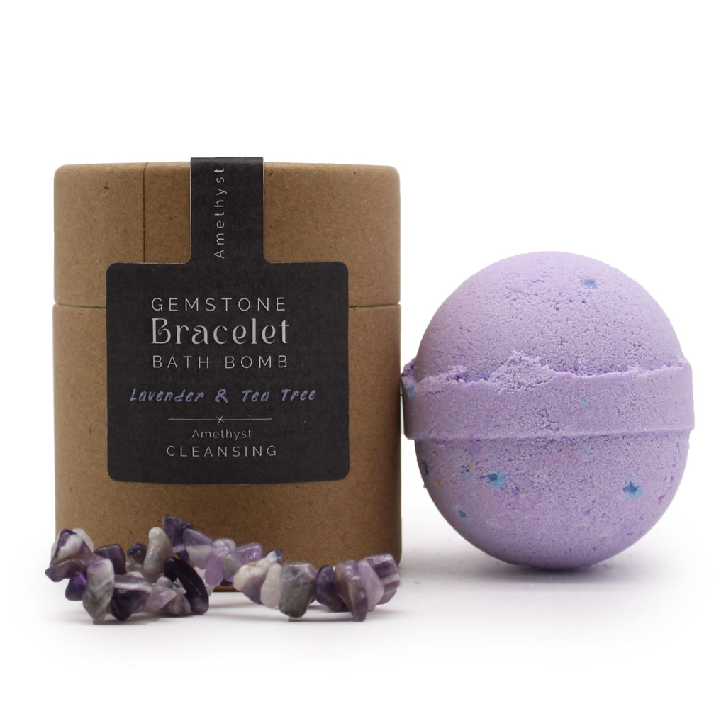 Gemstone Bracelet Bath Bomb - Amethyst