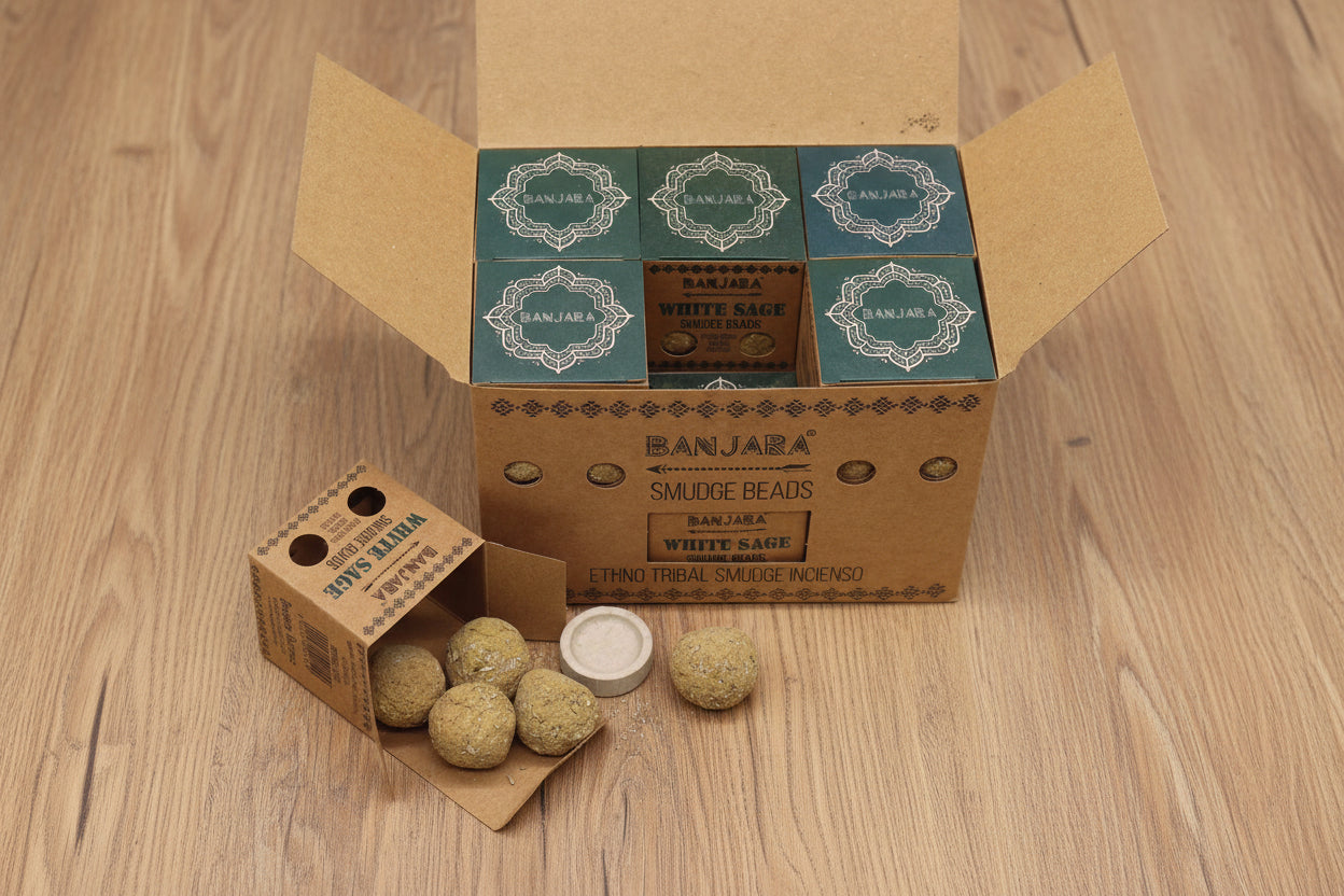 Banjara Smudge Beads - White Sage