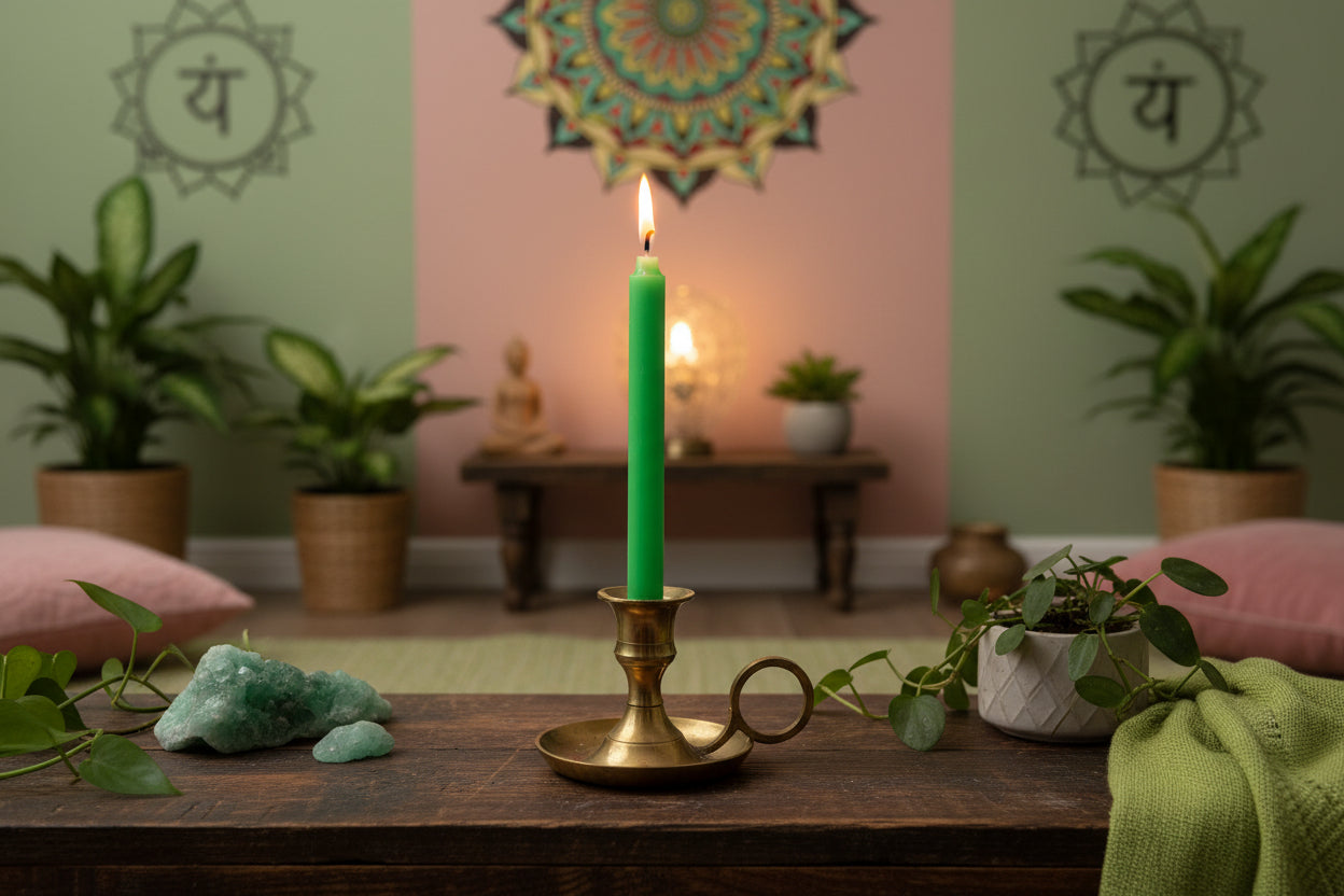 Manifest Magic Candles - Heart Chakra