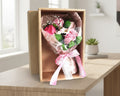Boxed Hand Soap Flower Bouquet - Pink