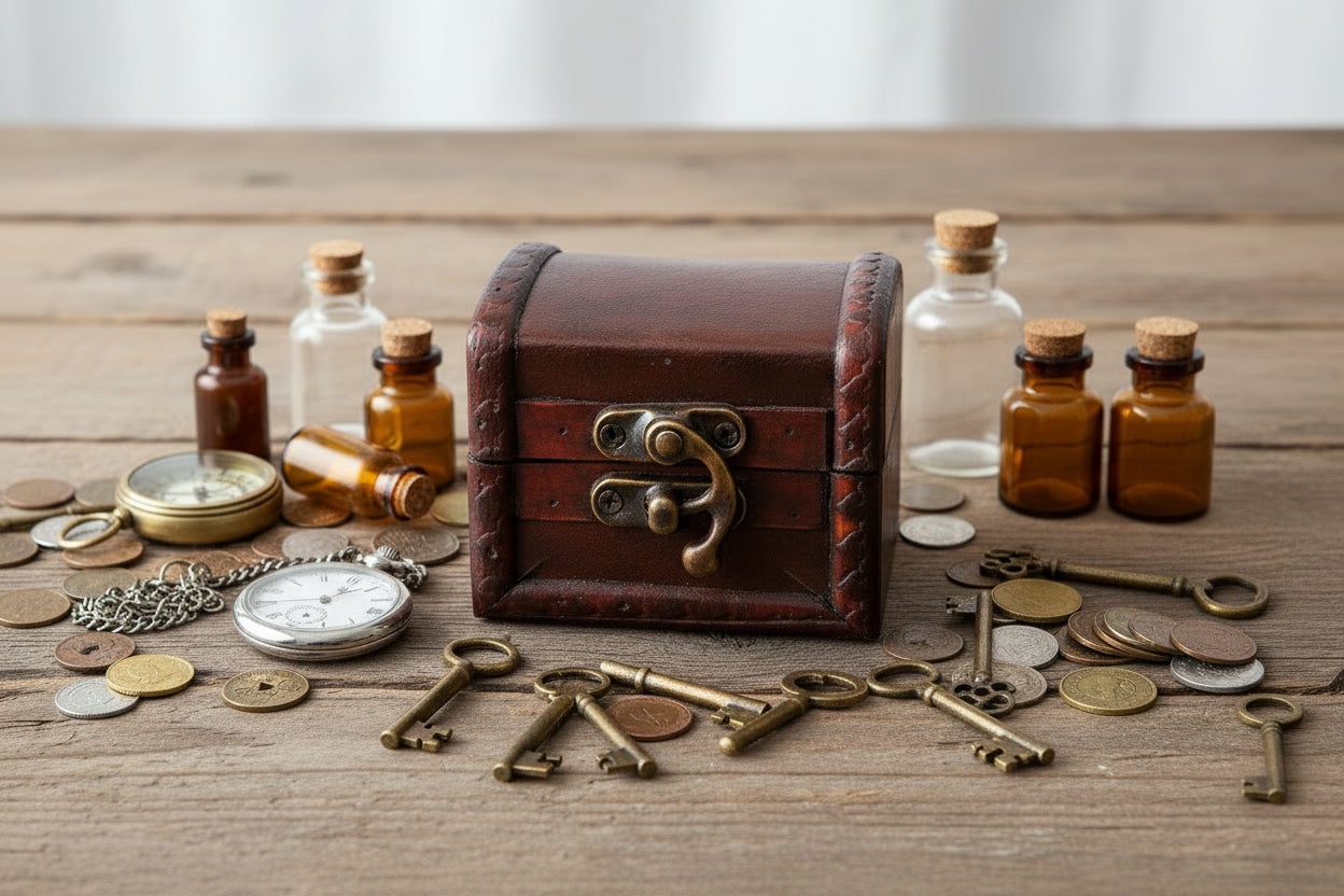 Medium Colonial Boxes - Leather Effect