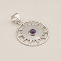 Devotional Pendant Necklace - Sun Worship - Amethyst