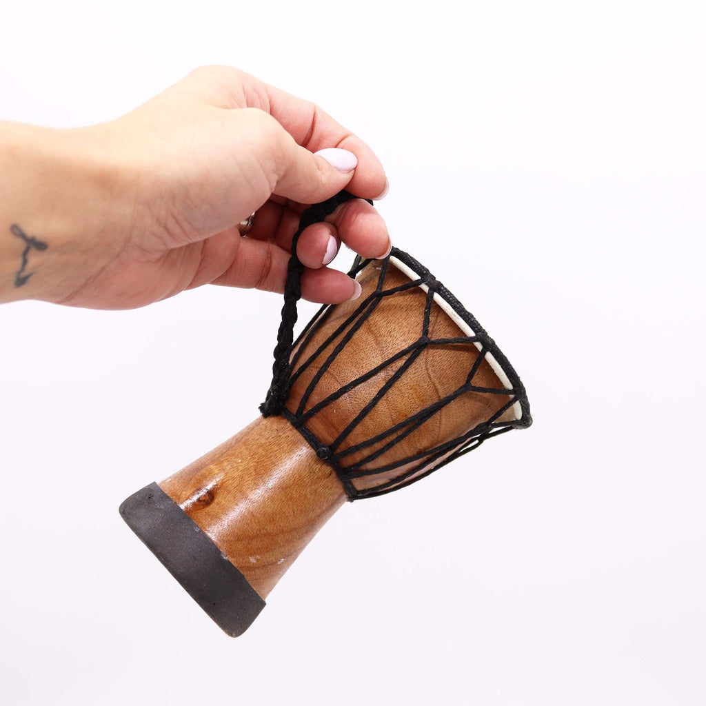 Wide Top Djembe Drum 15cm - Mandala