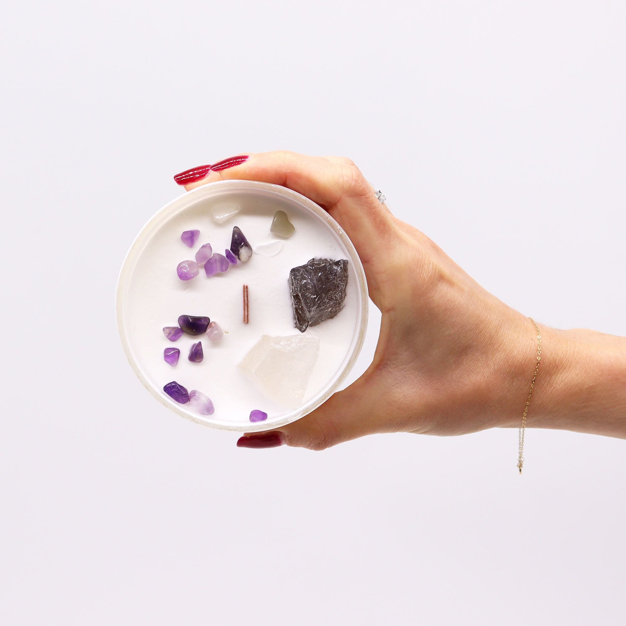 Chakra Crystal Candles - Crown