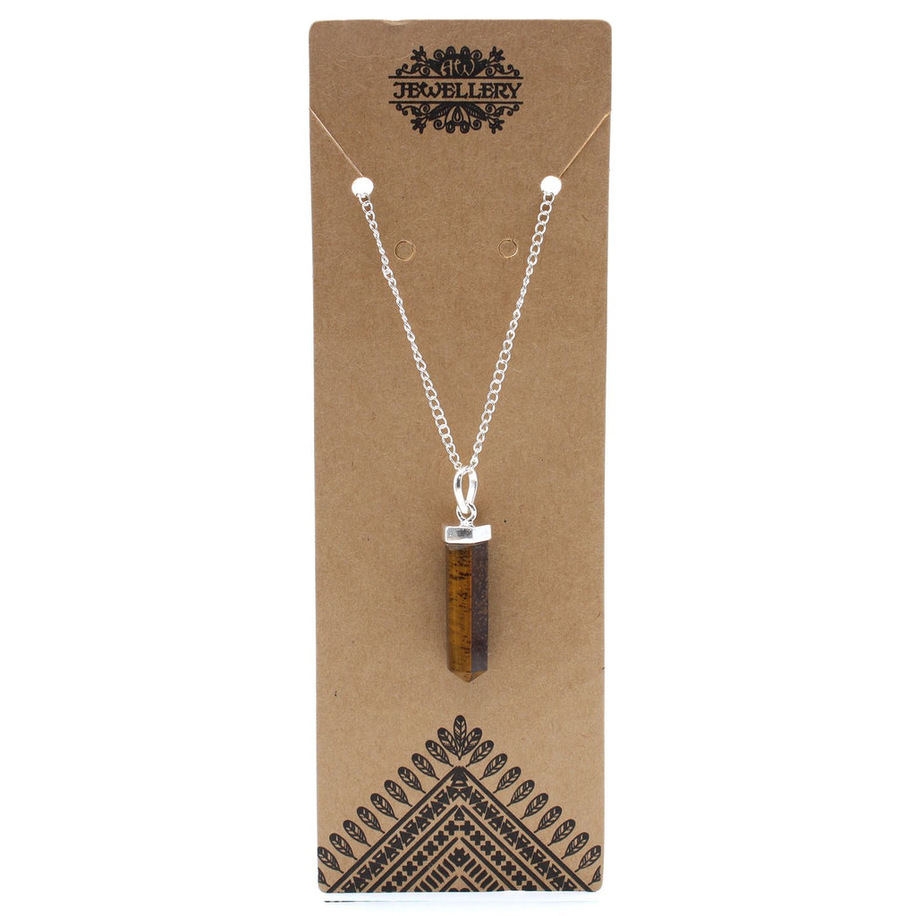 Classic Point Necklace - Tigers Eye