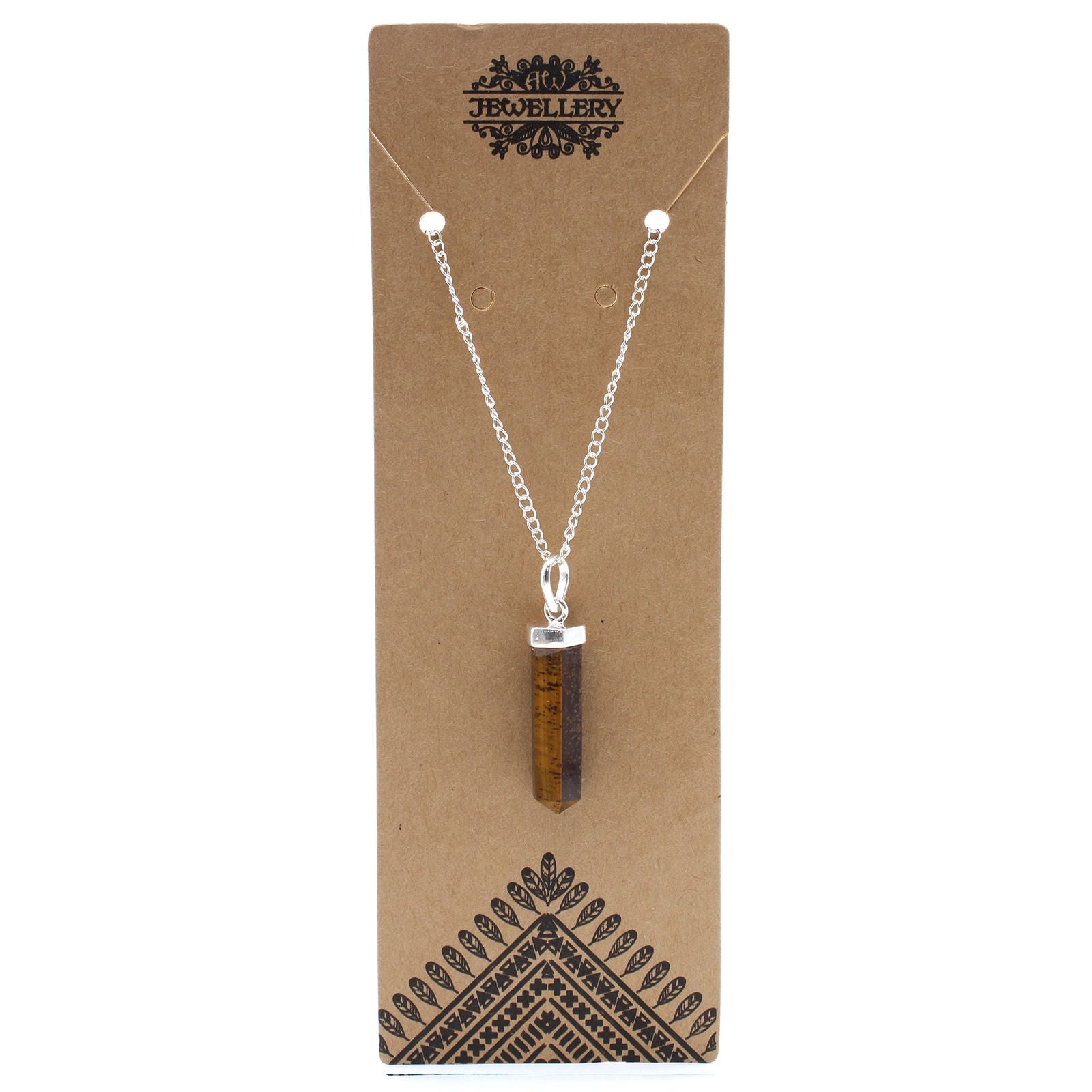 Classic Point Necklace - Tigers Eye
