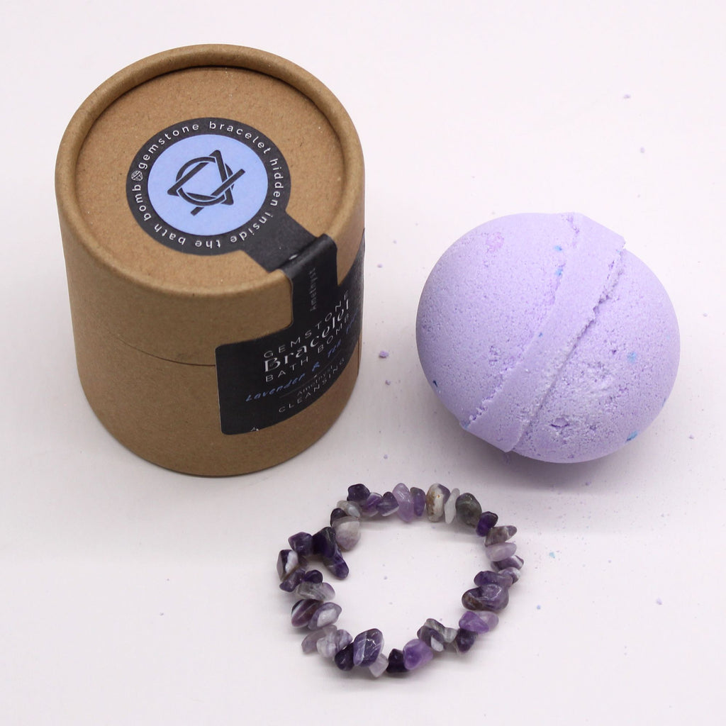 Gemstone Bracelet Bath Bomb - Amethyst