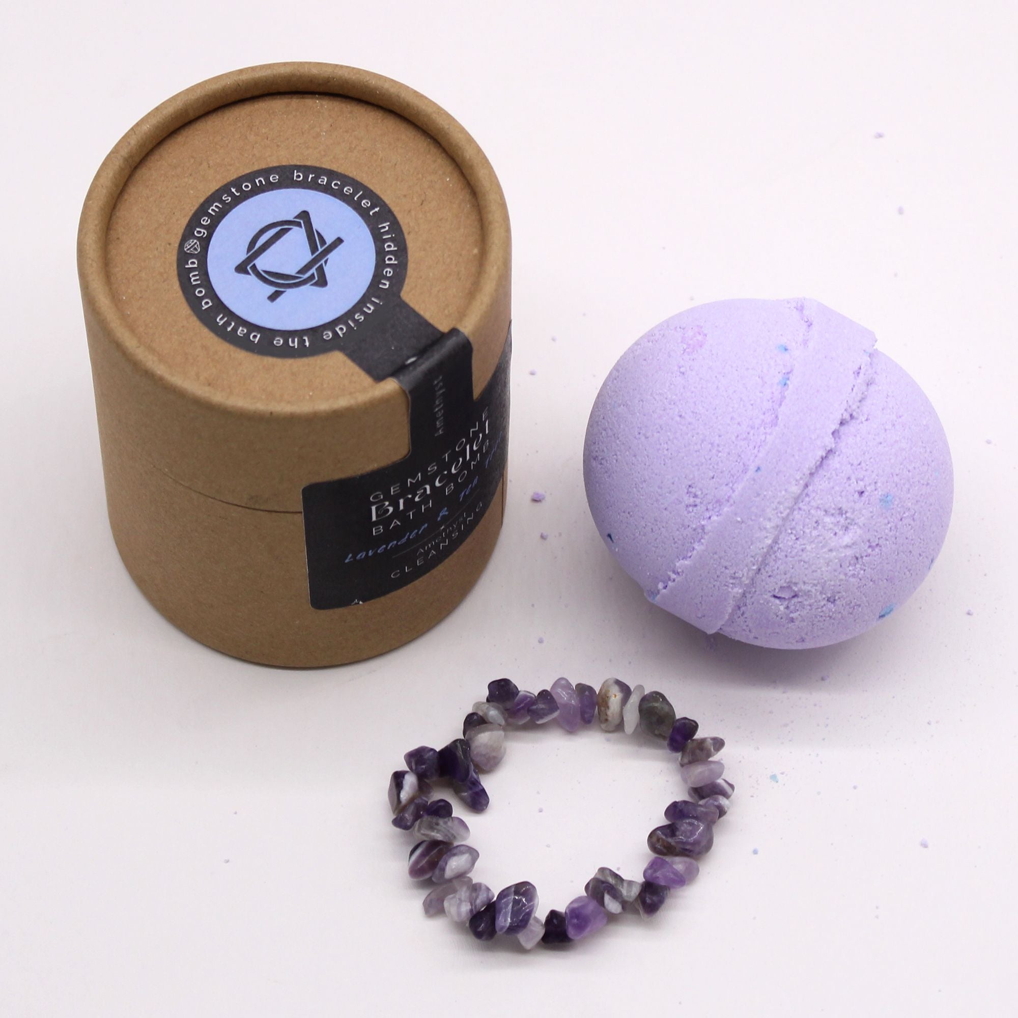 Gemstone Bracelet Bath Bomb - Amethyst