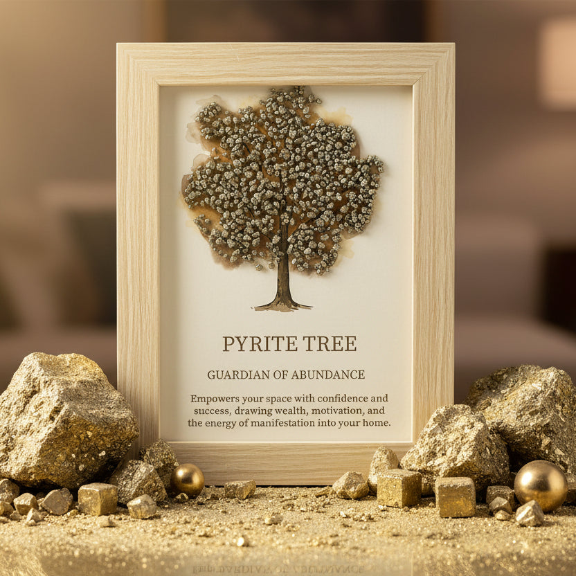 Gemstone Picture - Tree of Life - Pyrite