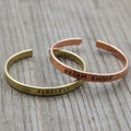 Copper Bracelet - Positive Messages