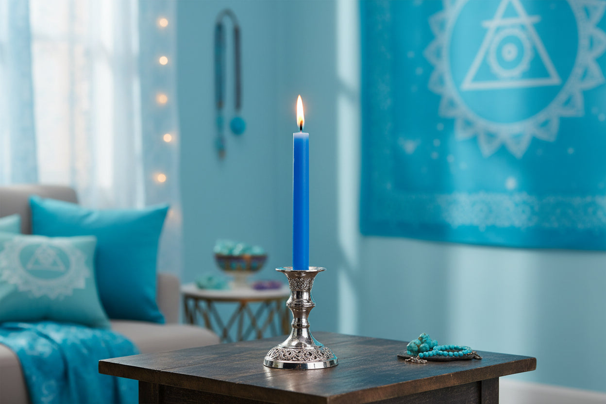 Manifest Magic Candles - Throat Chakra