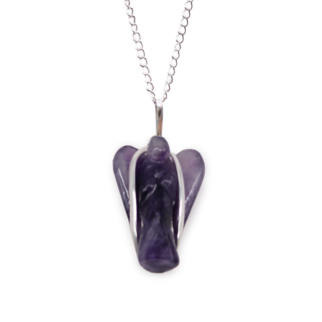 Guardian Angel Necklace - Amethyst