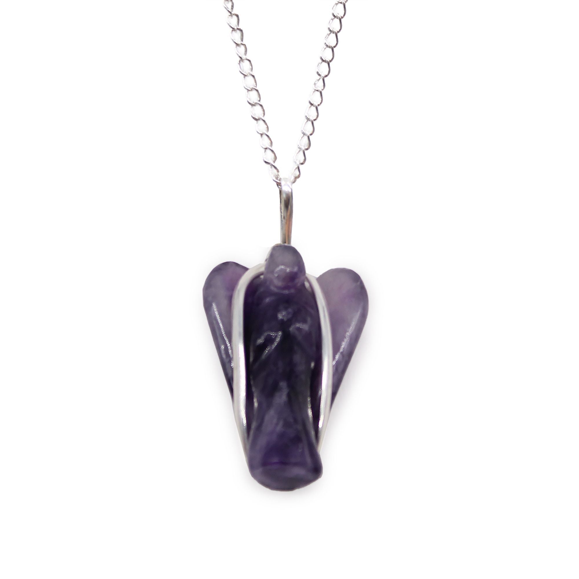 Guardian Angel Necklace - Amethyst