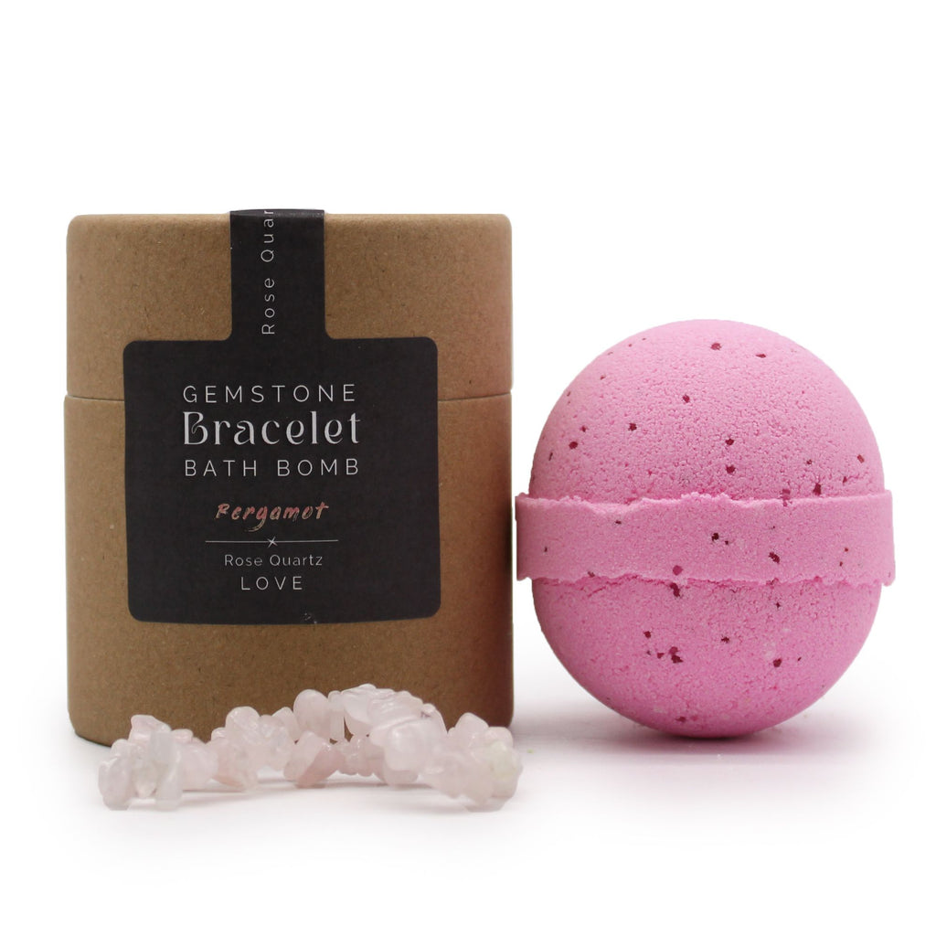 Gemstone Bracelet Bath Bomb - Rose Quartz