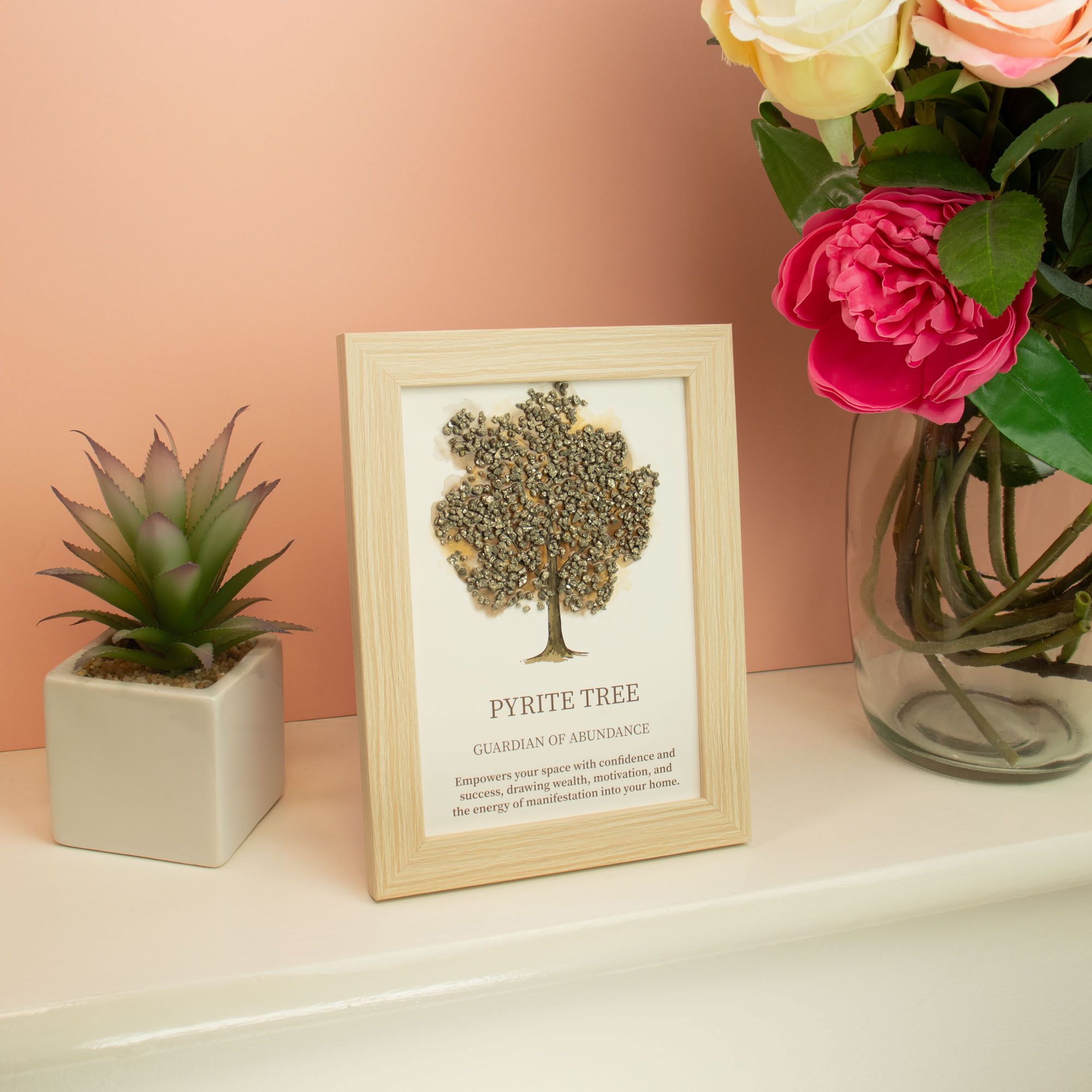 Gemstone Picture - Tree of Life - Pyrite