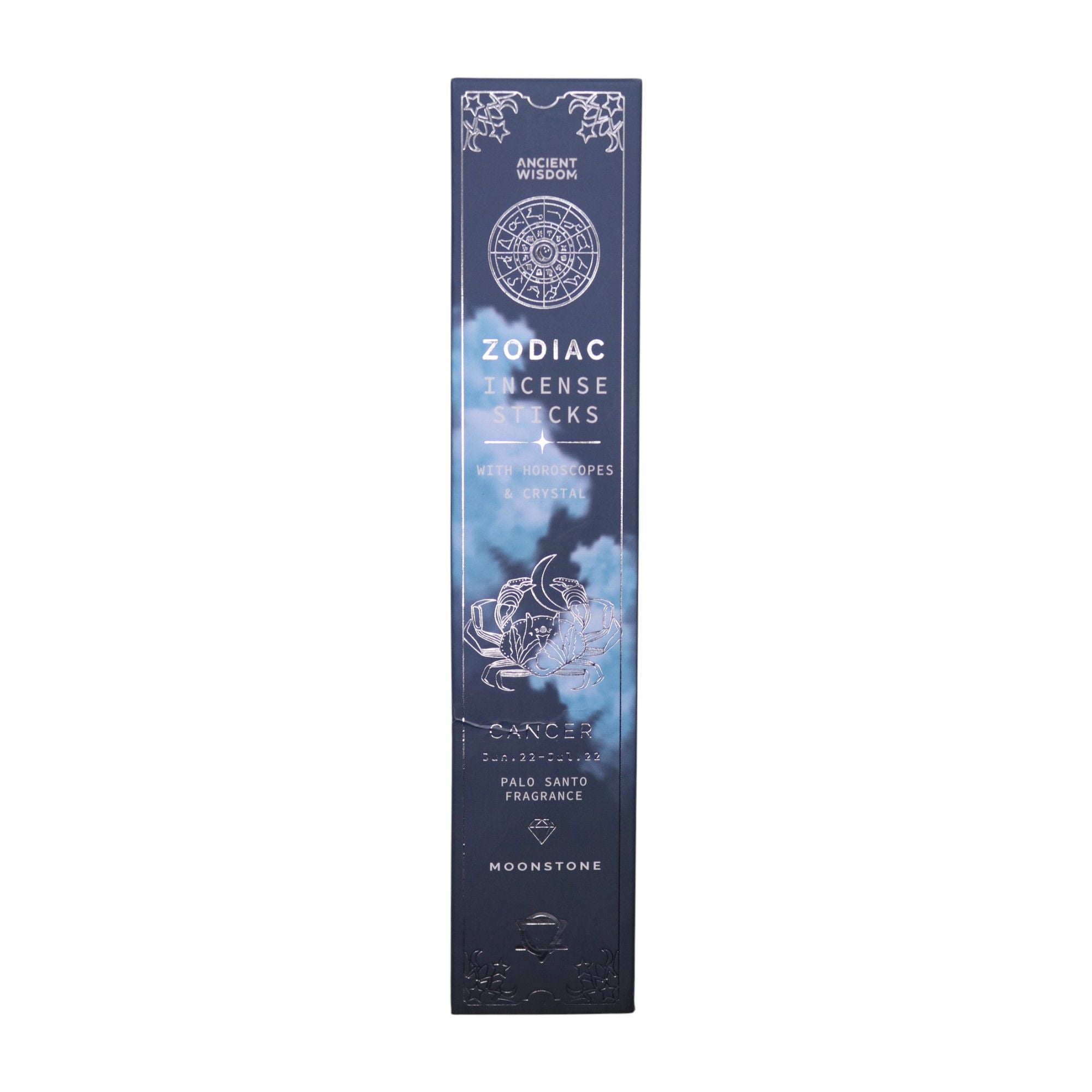 Incense & Gemstone Zodiac Gift Set -  Cancer