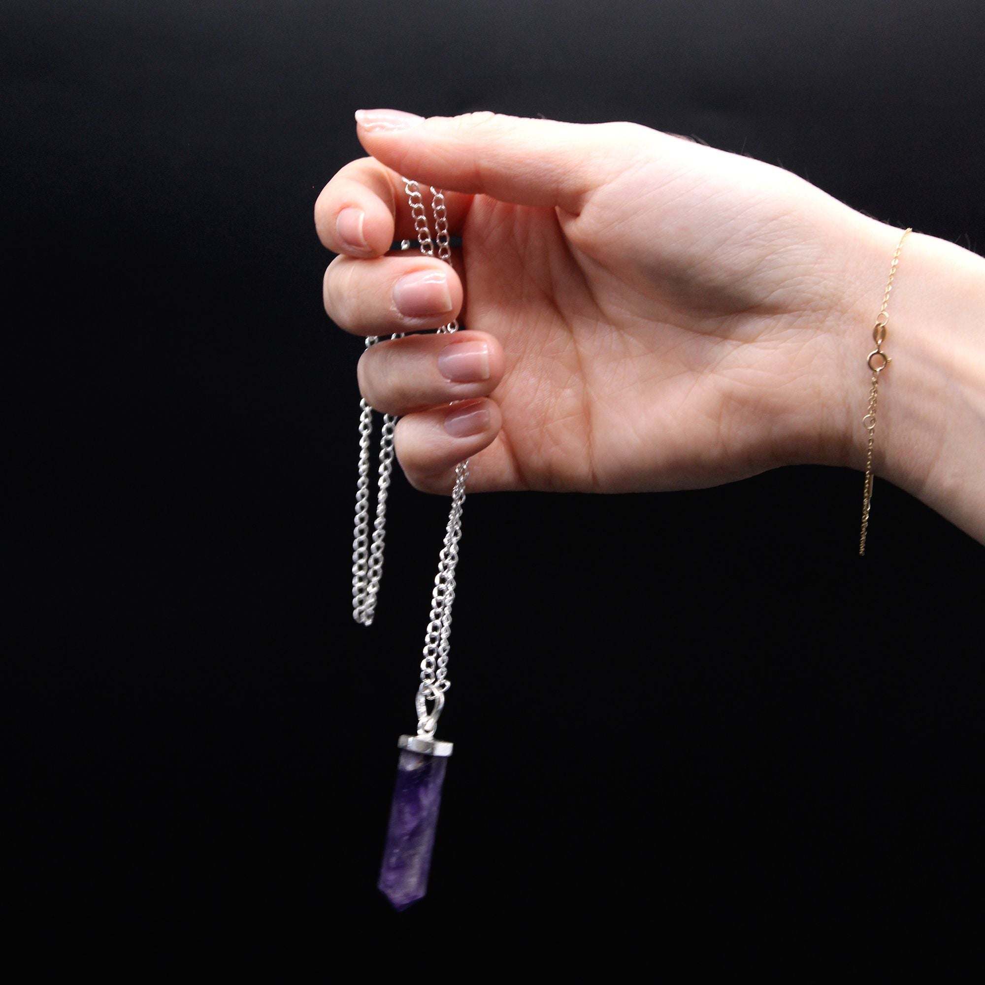 Classic Point Pendant - Amethyst