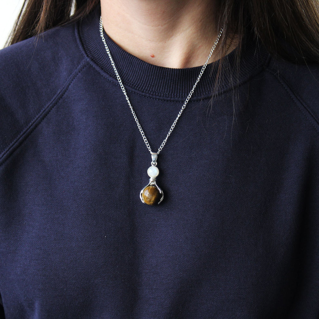 Healing Hands Necklace - Tigers Eye