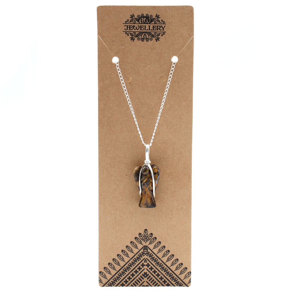 Guardian Angel Necklace - Tigers Eye