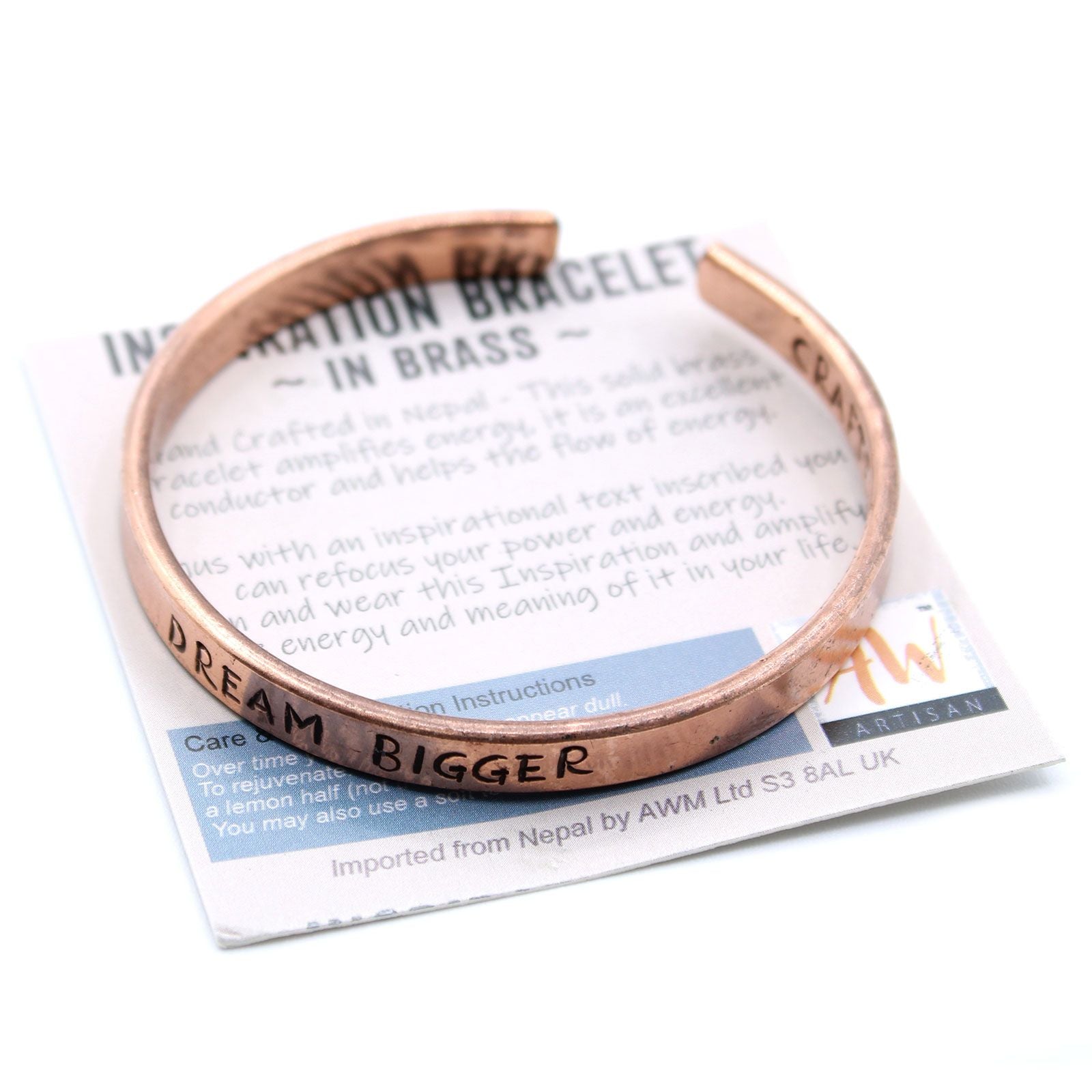 Copper Bracelet - Positive Messages