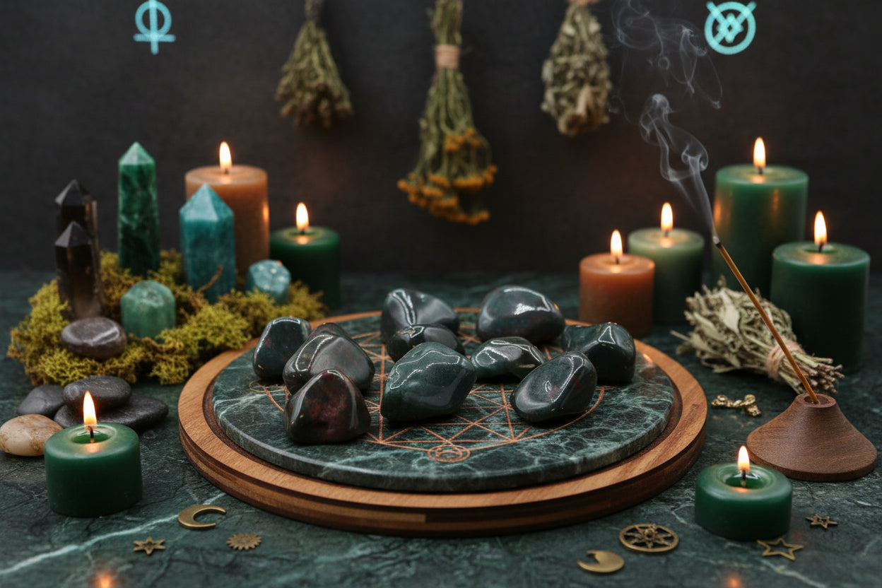 Large Bloodstone - Tumbled - 24 pieces