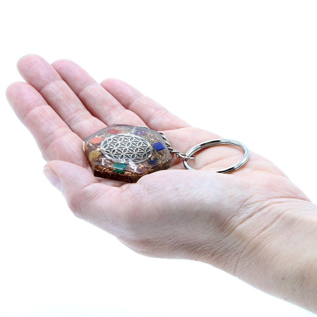 Orgonite Power Keyring - Flower of Life