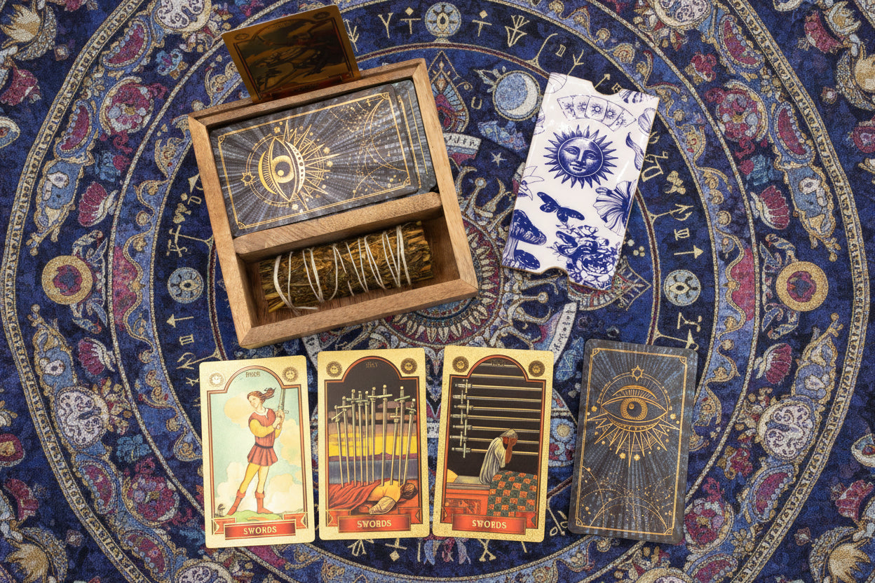 Tarot Box with Card Holder - Two Section