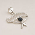 Devotional Pendant Necklace - Cleopatra Eye - Iolite