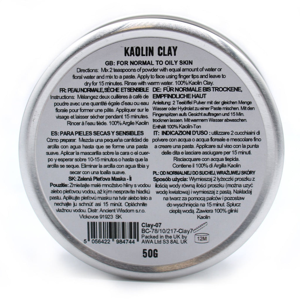 Face Mask - Kaolin Clay 50g