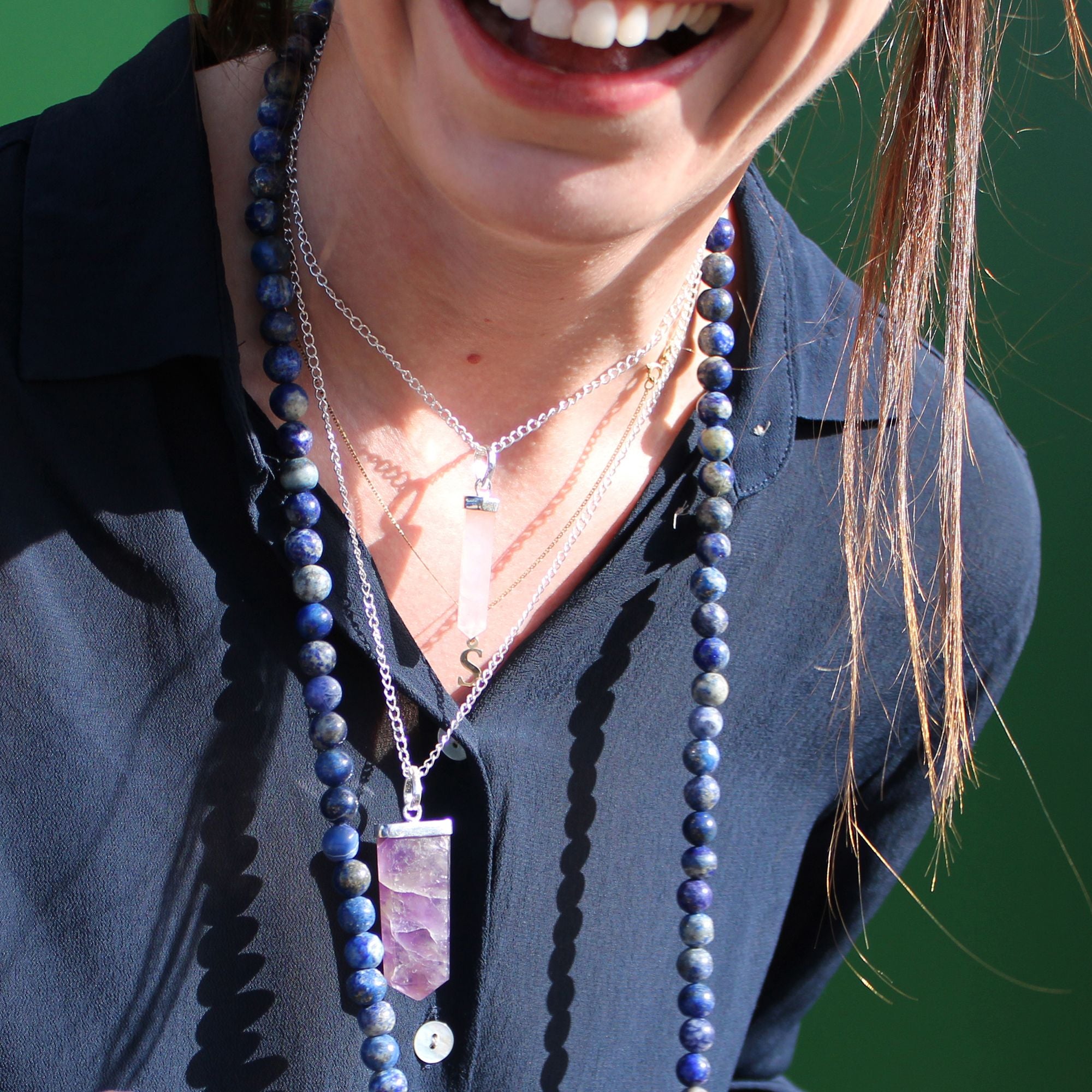 Classic Point Pendant - Amethyst