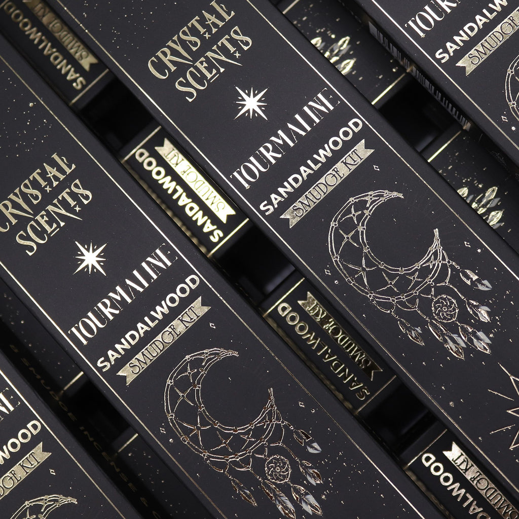 Crystal Scents Smudge Incense - Tourmaline & Sandalwood