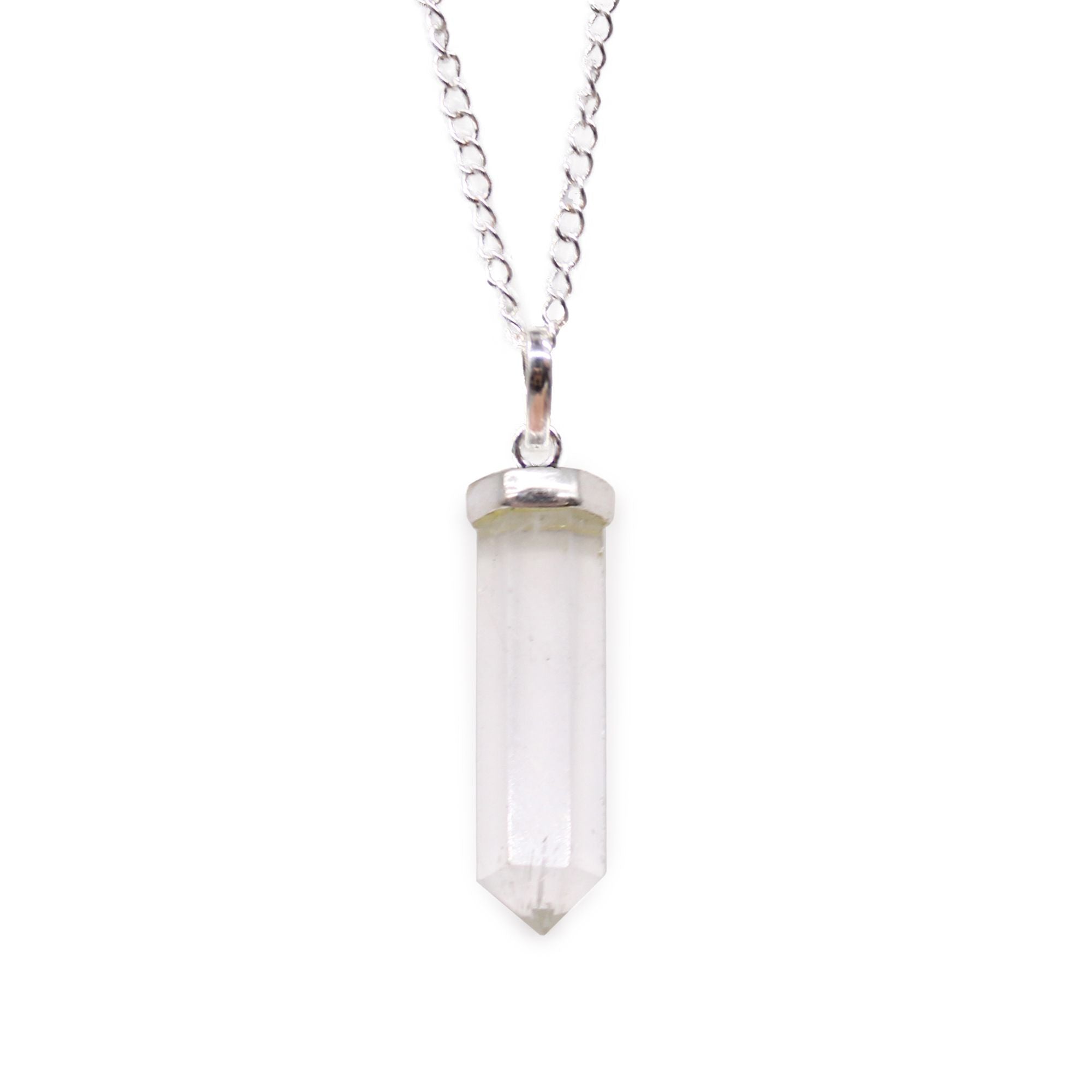 Classic Point Necklace - Clear Quartz